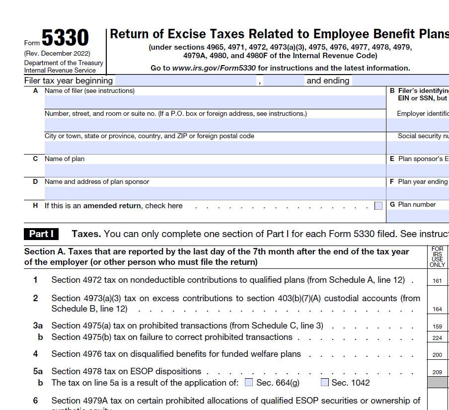 IRS Form 5330